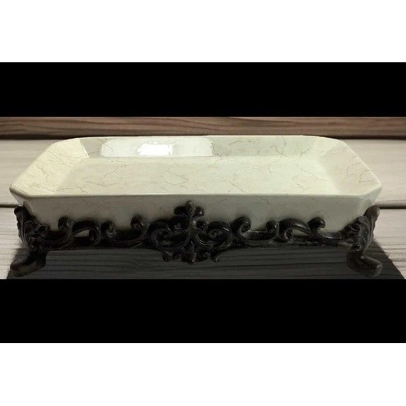 Vintage Tuscan Style Springmaid Trinket Dish Soap Dish Nice! - Picture 1 of 5